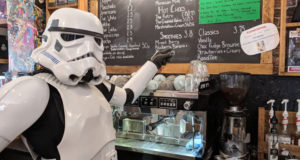 Stormtrooper at Comicoffee