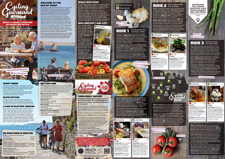 Pick up a Cycling Gourmand leaflet at Seaview Hotel