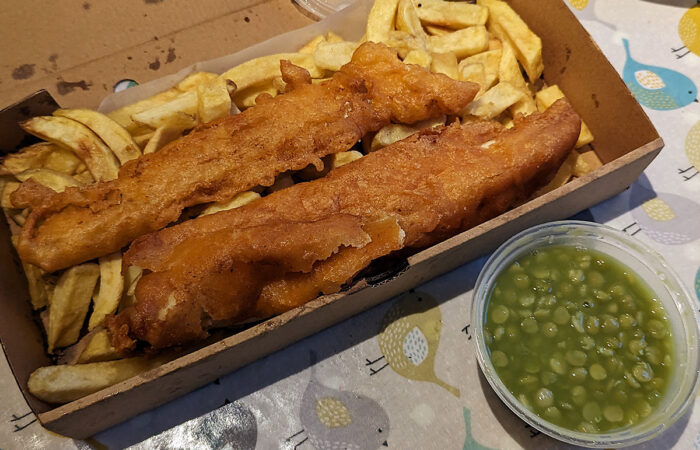 Cod and chips, Hayden's Chip Shop, Ryde